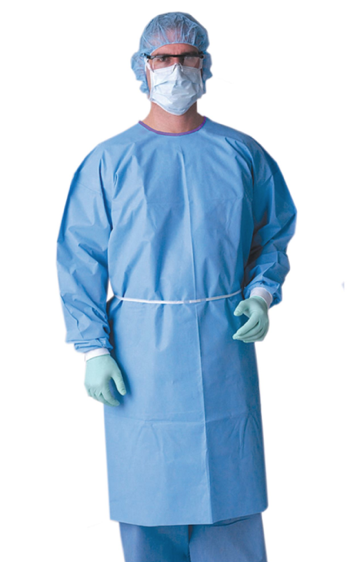 Reinforced Surgical Gown Blue (Pack of 1) - Spancare